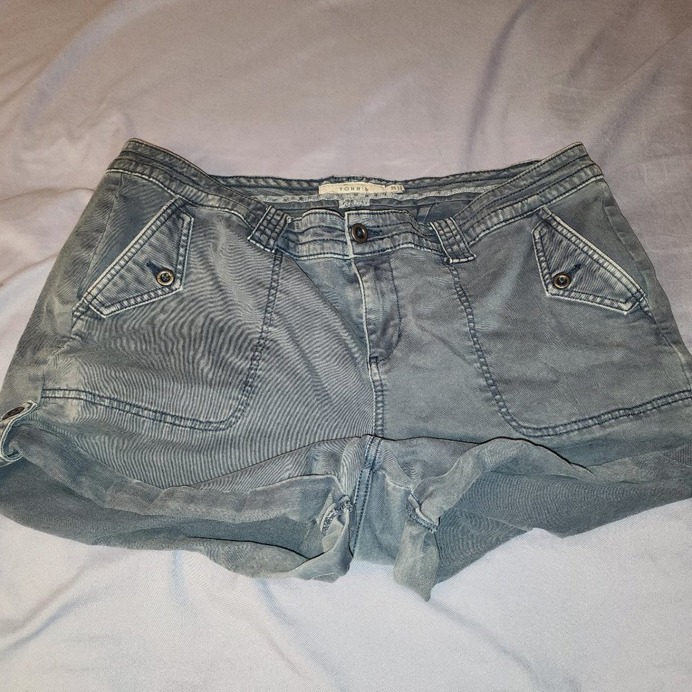 Torrid Women's Cargo Shorts - Grey - Size 20
